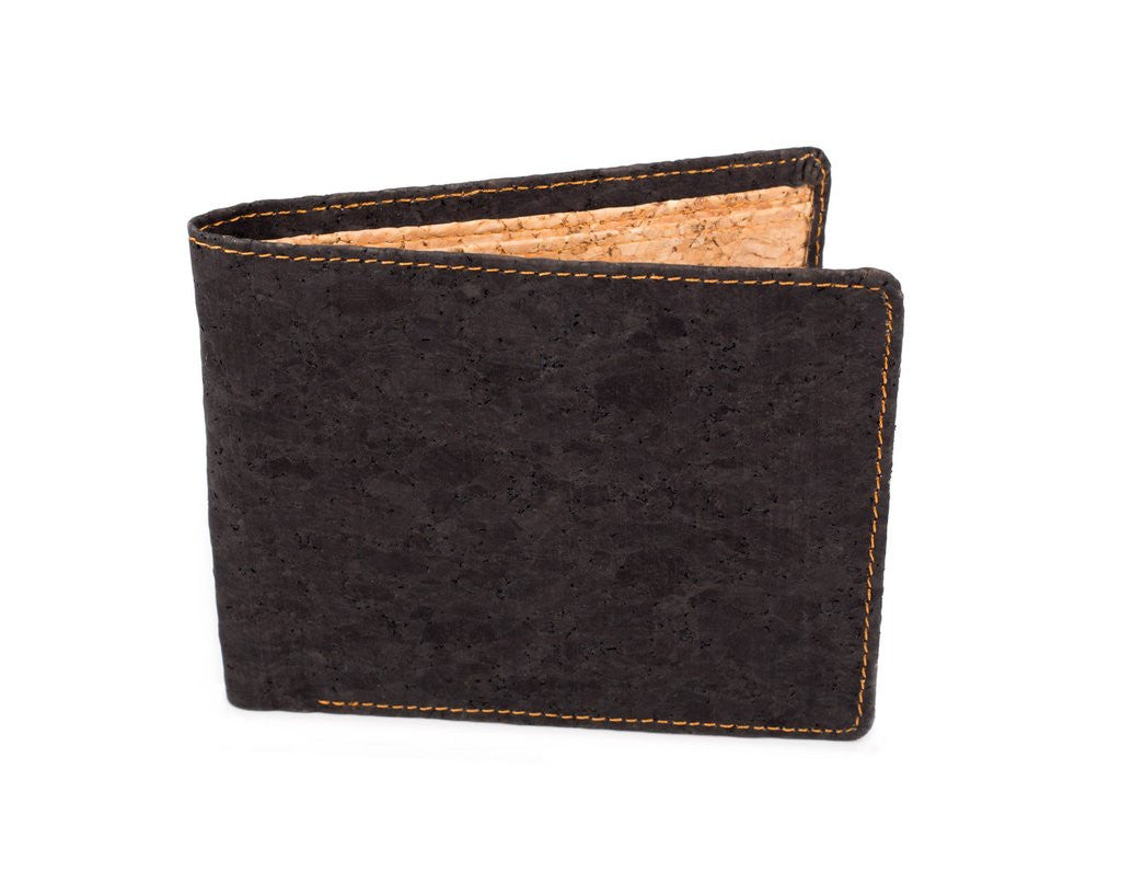 Natural Cork 3 slot bi-fold lightweight wallet