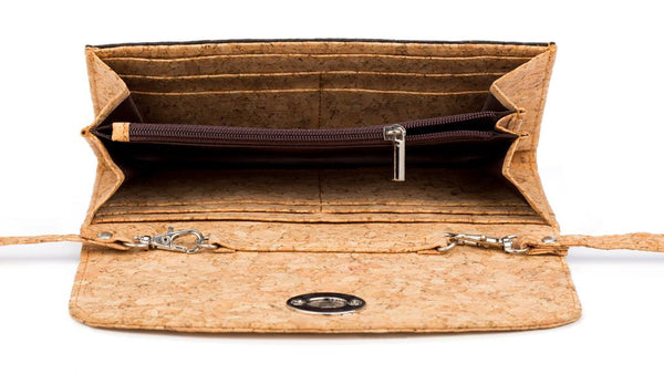 Stylish Cork Handbag with Detachable Should Strap