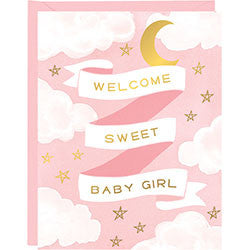 Welcome Baby Girls A2 Foil