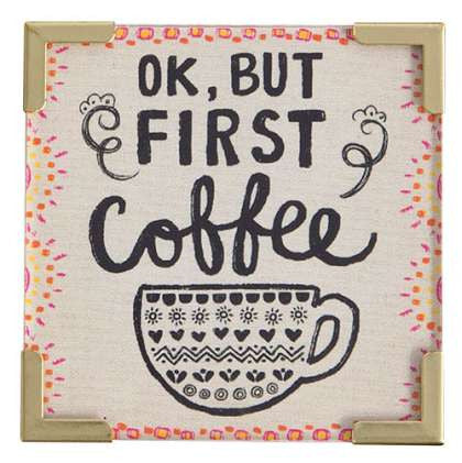 Corner Magnet First Coffee
