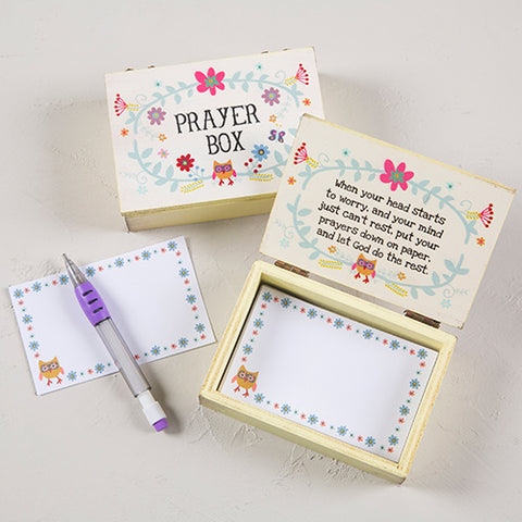 Owl Wooden Prayer Box