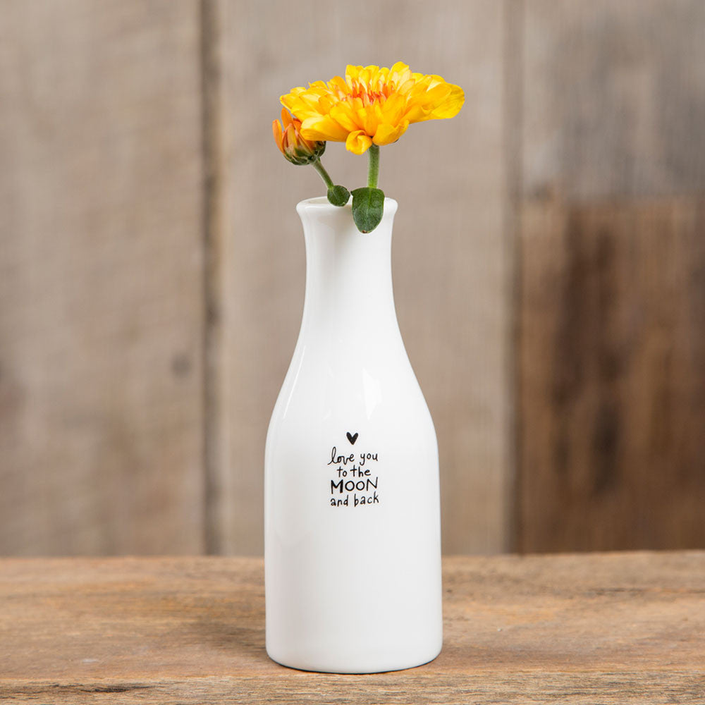Love You To The Moon Gift Bud Vase