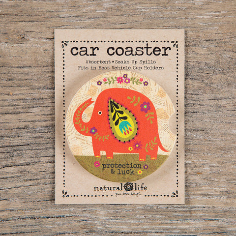 orange elephant car coaster