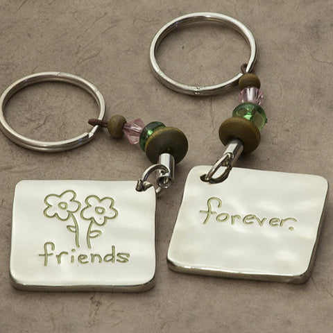 friends forever token keychain