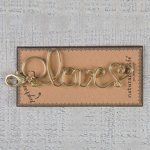 love wire art keychain