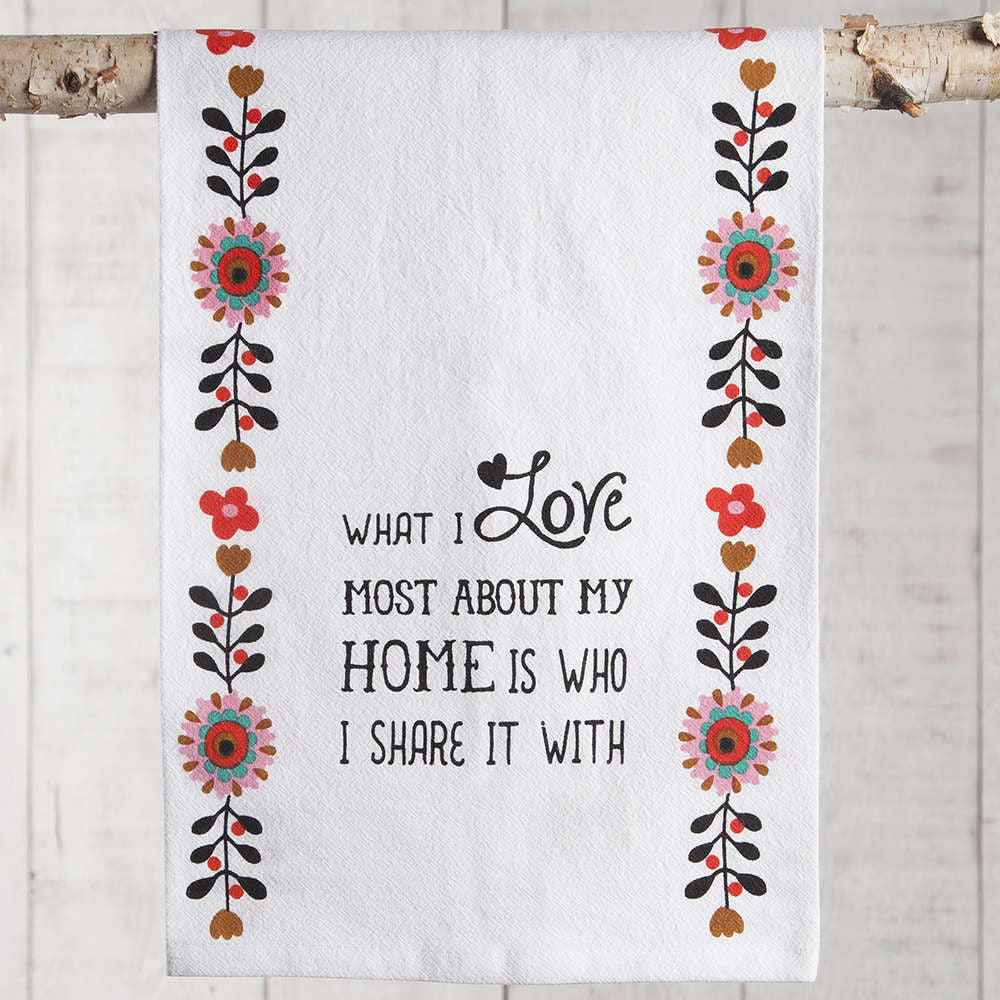 love most about my home hand towel