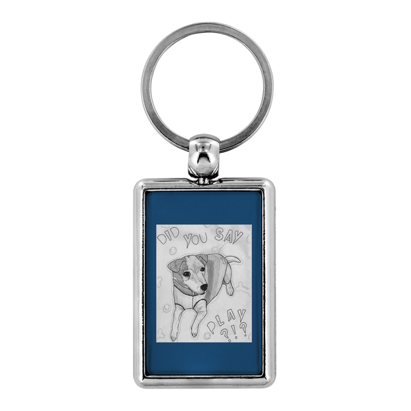 Let's Play Jack Russell Keychain-FREE SHIPPING