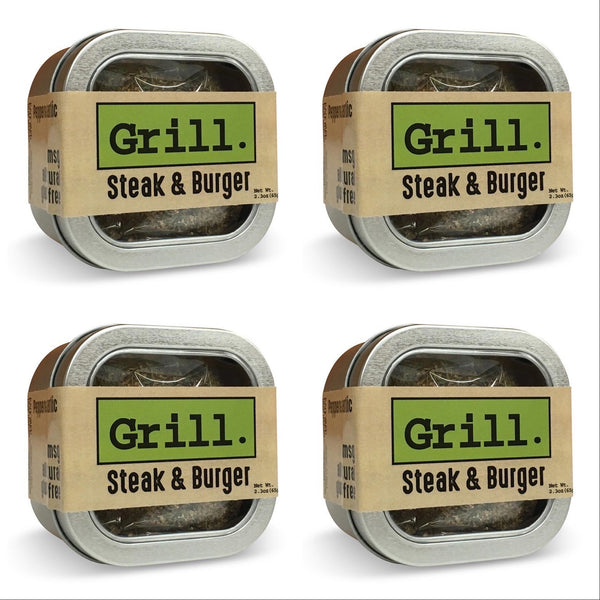 Peppered Garlic Steak + Burger Spice Rub Tin