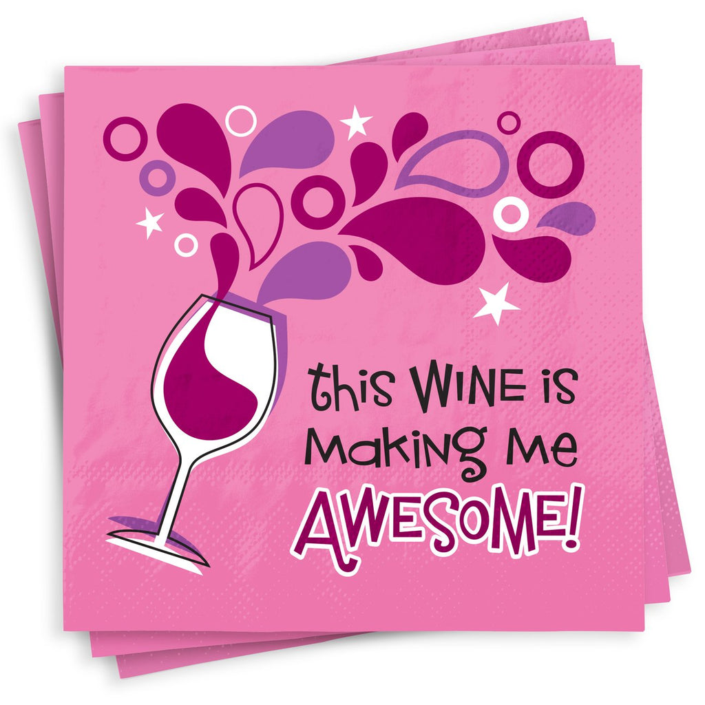 This Wine Is Making Me Awesome Wine Napkins