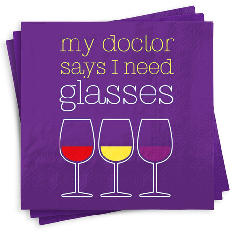 Doctors Orders Wine Napkins