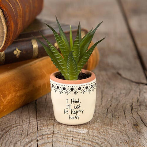 Happy Today Succulent Keepsake