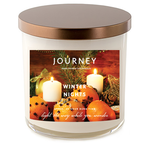 Winter Nights Journey Handmade Soy Wax Candle