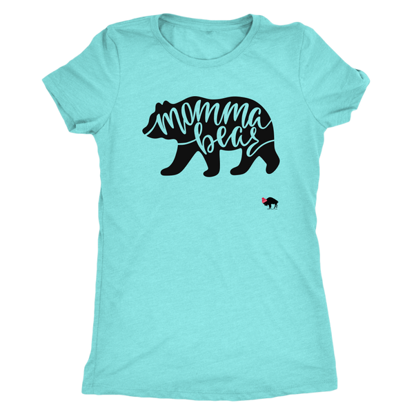 Momma Bear Womens Triblend T-shirt