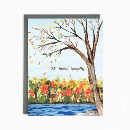 Lake Sympathy Card