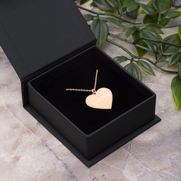 Personalized Sterling Silver Heart Necklace-FREE SHIPPING