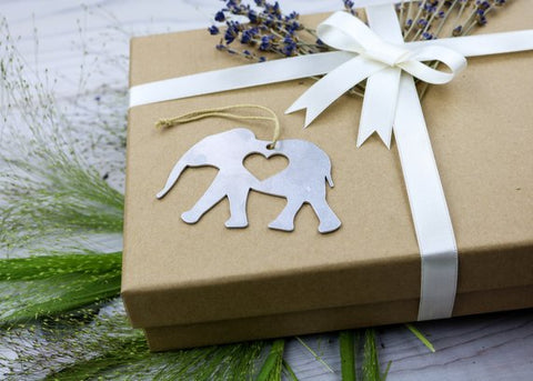 Elephant Metal Ornament