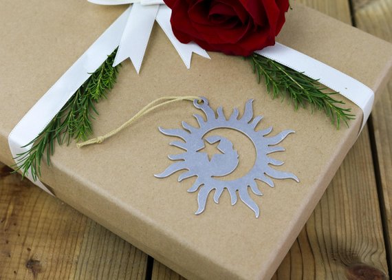 Solar Eclipse Metal Ornament