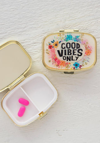 Good Vibes Only Pill Box