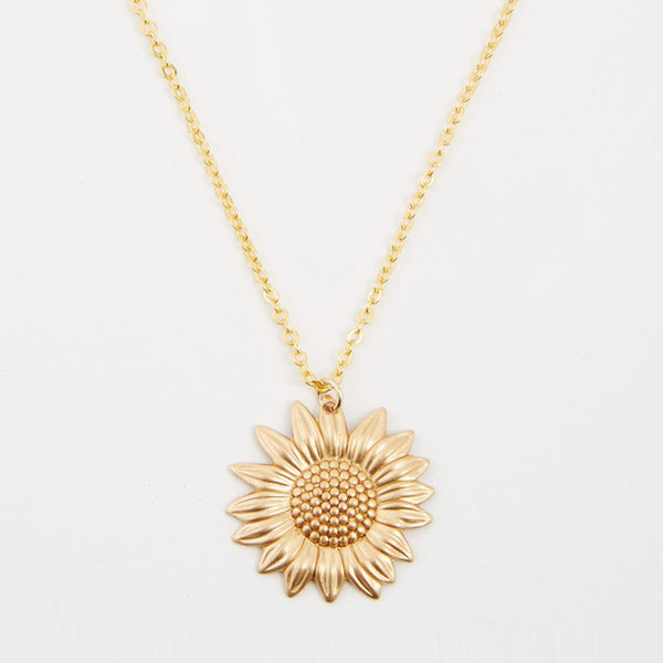 You Are My Sunshine Sunflower Locket Necklace