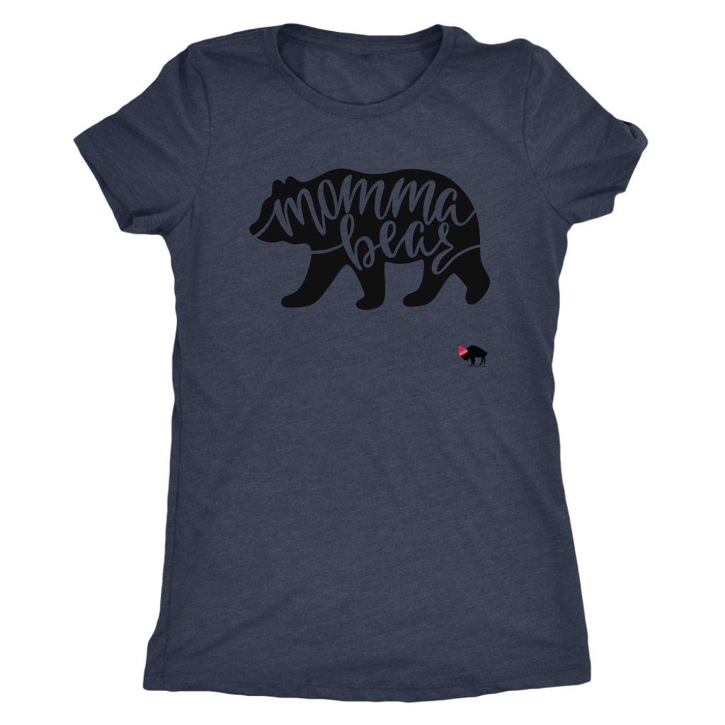 Momma Bear Womens Triblend T-shirt