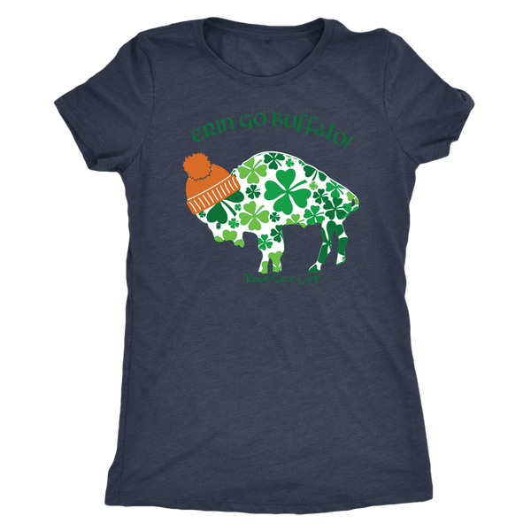 Erin Go Buffalo Rock Salt Life St. Patricks Day Womens T-Shirt