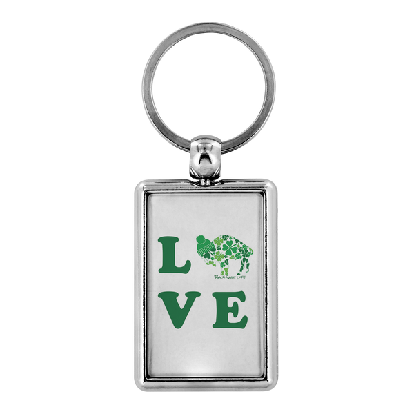 Lucky in BuffaLove Rock Salt Life Metal Key Chains FREE SHIPPING
