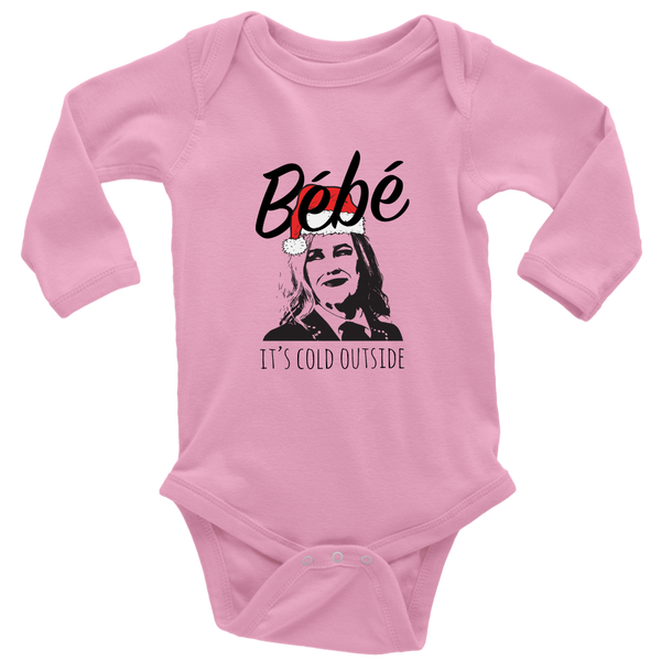 Bebe It's Cold Outside Long Sleeve Baby Bodysuits