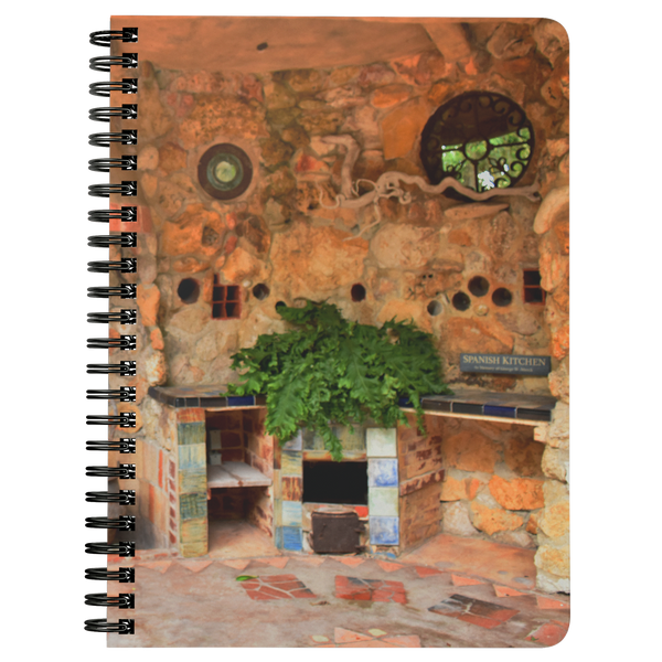 Spanish Kitchen Print Spiralbound Notebook @eatshoottravel