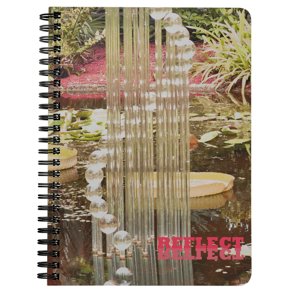 REFLECT Water Fountain Print Spiralbound Notebook @eatshoottravel
